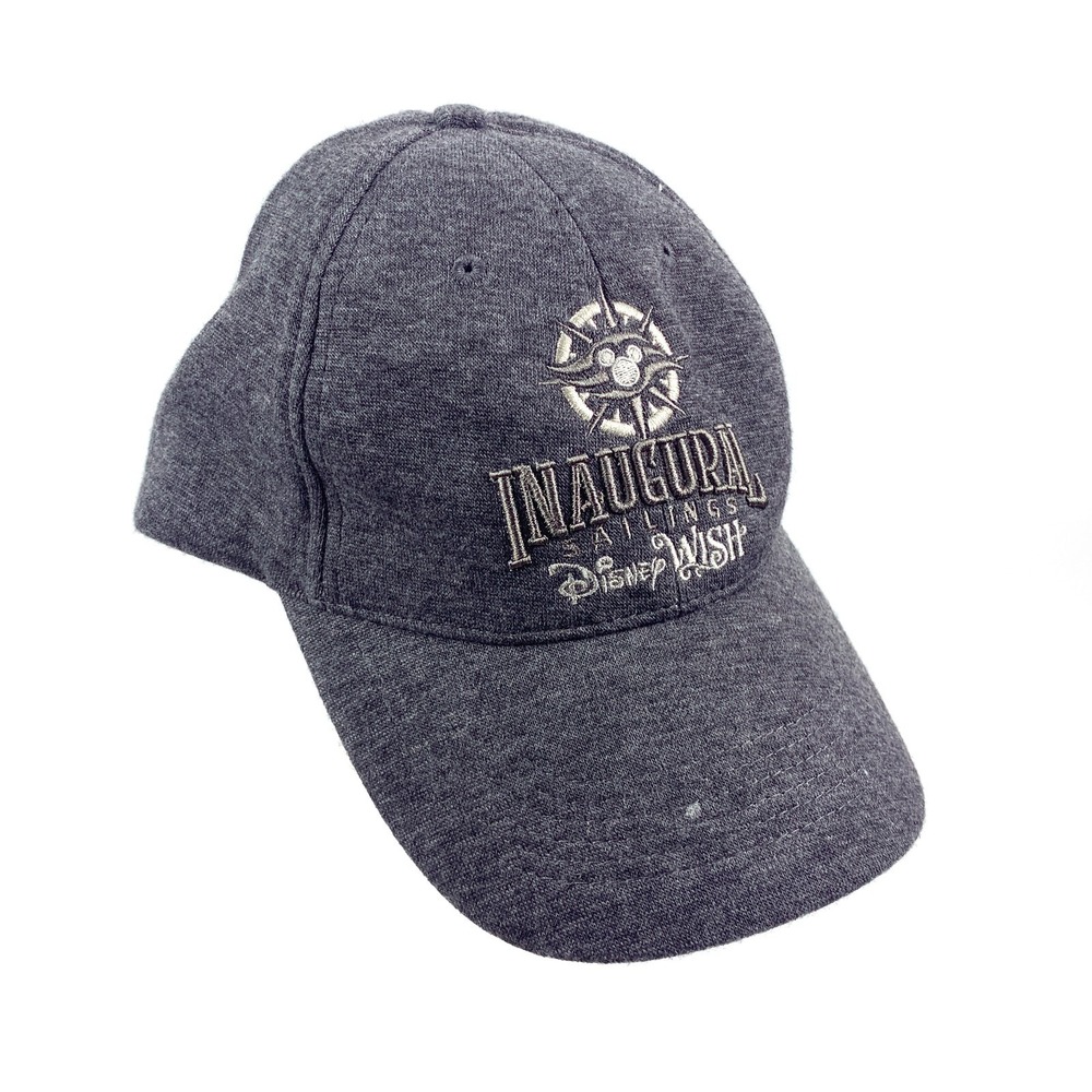 Disney Cruise‎ Line DCL Wish Inagural Sailing Hat Cap Grey Sz 57-61 cm Strapback